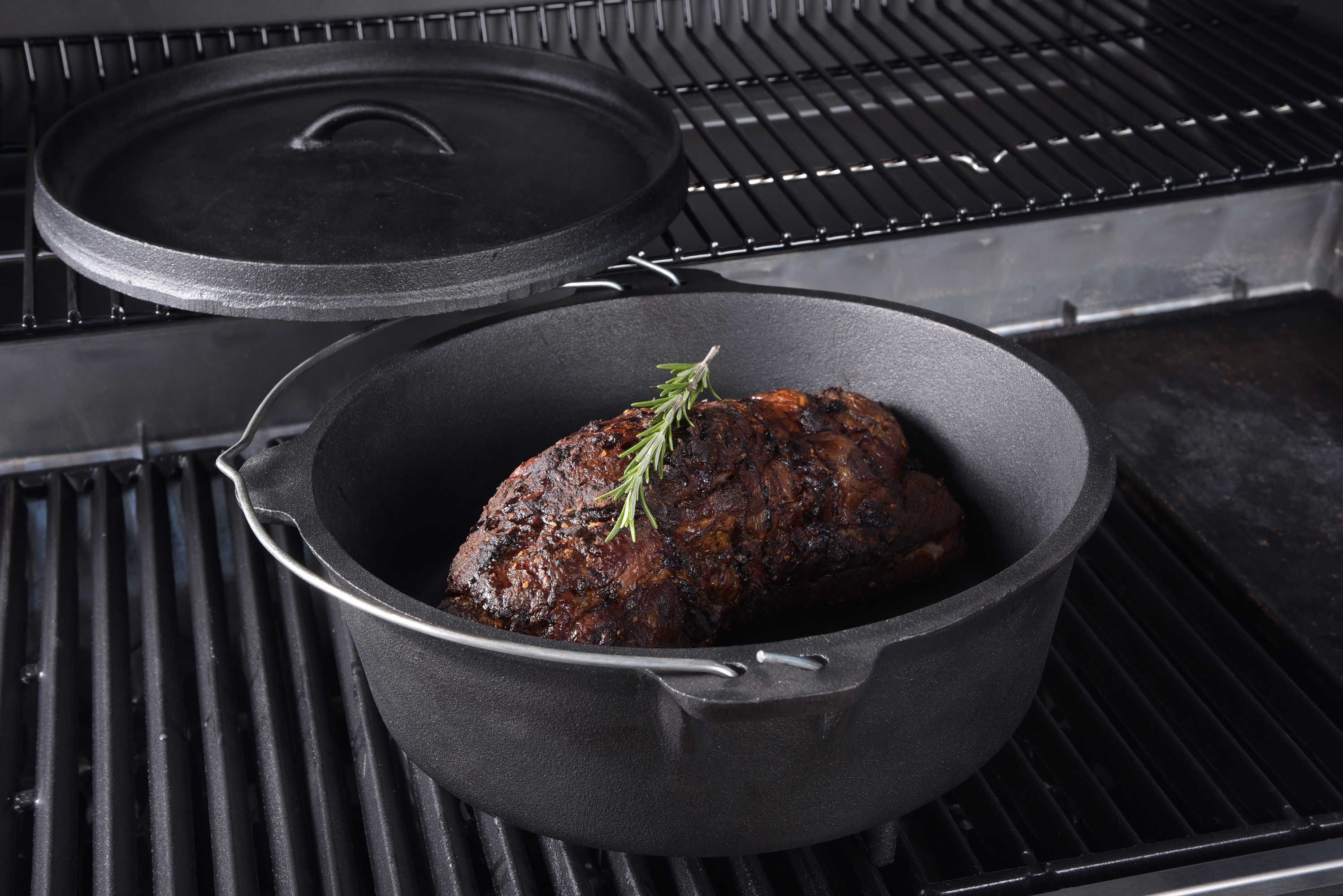 SANTOS Dutch Oven 9qt ohne Füsse mit Frittierkorb