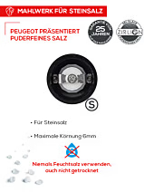 MAESTRO Salzbar u'Select graphit hell 11 cm inkl. drei Premium-Salzgläsern