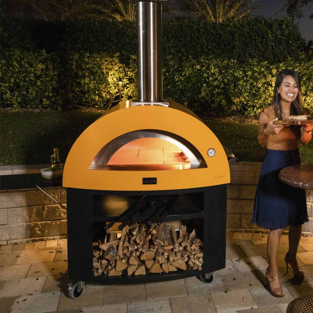 Alfa Forni Unterbau 5 Pizze Moderno in Schwarz (Pizzaofen nicht im Lieferumfang enthalten)