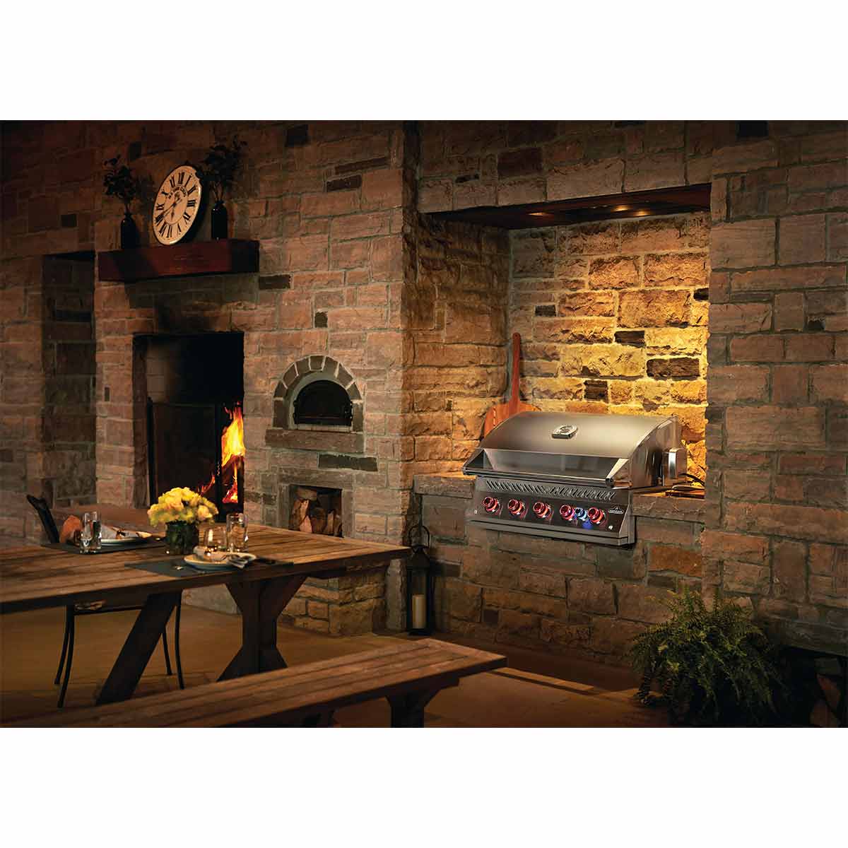 Napoleon Einbaugrill 700-Series 38", Edelstahl, inkl. Drehspieß Napoleon Einbaugrill 700-Series 38", Edelstahl, inkl. Drehspieß