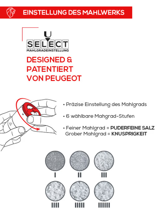 MAESTRO Salzbar u'Select graphit hell 11 cm inkl. drei Premium-Salzgläsern