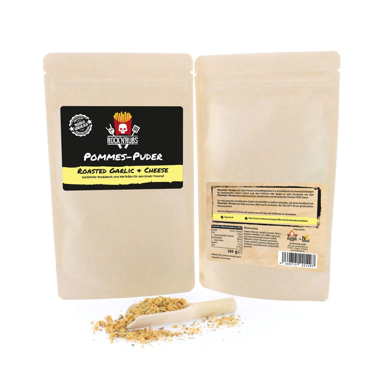 Rock'n'Rubs Pommes-Puder – Roasted Garlic & Cheese Rock'n'Rubs Pommes-Puder – Roasted Garlic & Cheese
