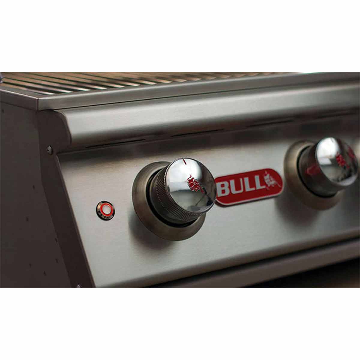 Bull Lonestar Einbau Gasgrill, massive Drehregler aus verchromtem Zink