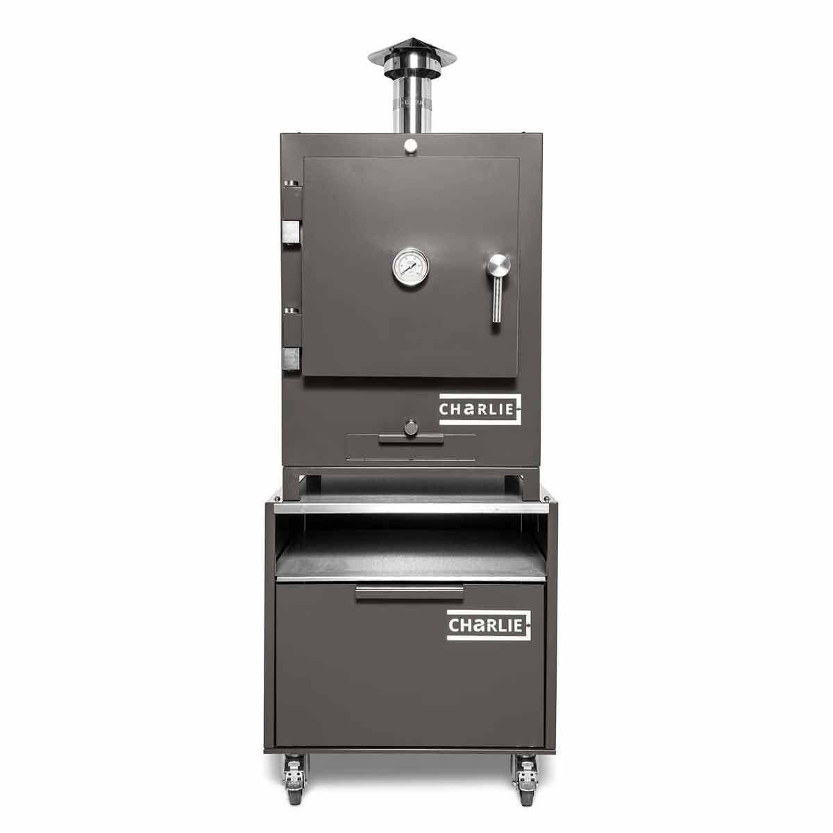 Charlie Oven Cheeky Tischofen auf Charlie Base Cabinet Unterwagen