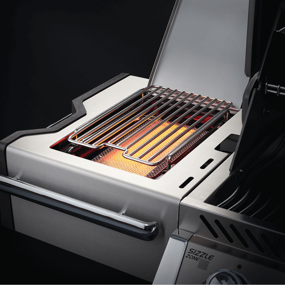 Napoleon Prestige Pro 500 | Edelstahl inkl. Drehspieß und Einsatzpfanne