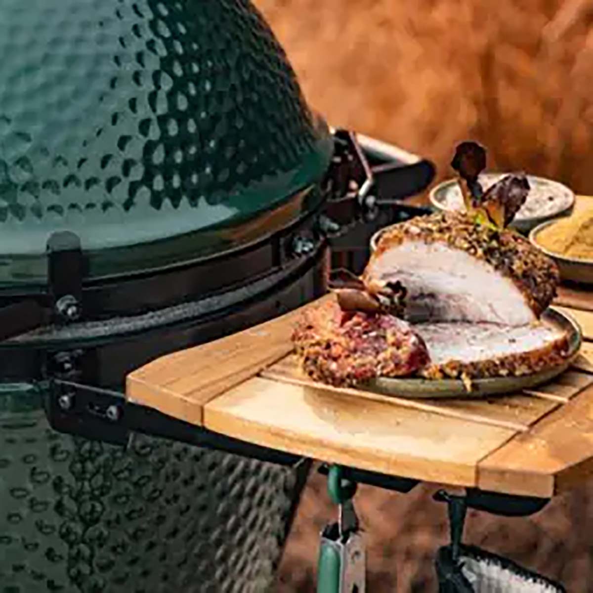 Big Green Egg | Seitentische aus Akazienholz | Minimax