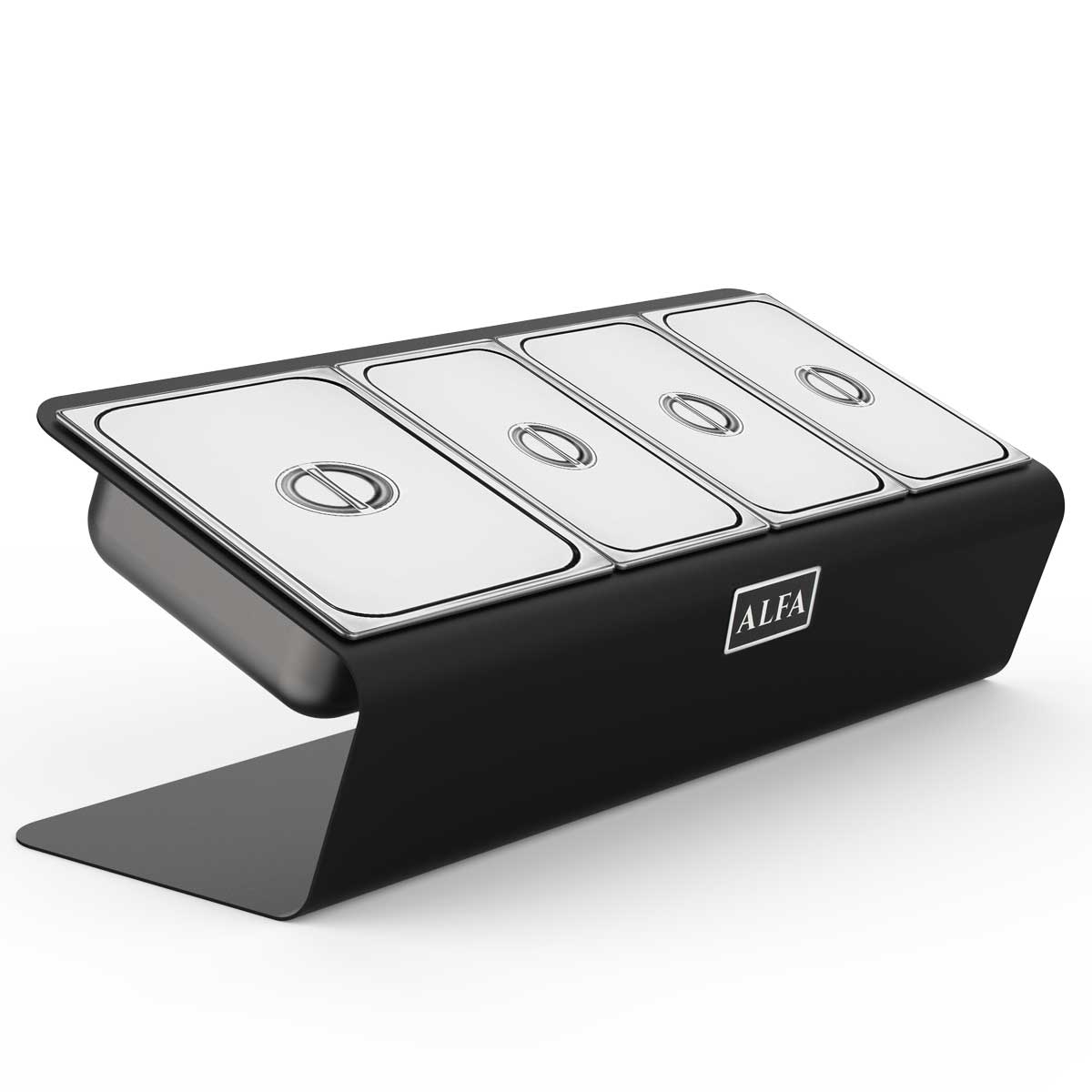 Alfa Forni Toppingstation mit 4 Schalen Alfa Forni Toppingstation mit 4 Schalen