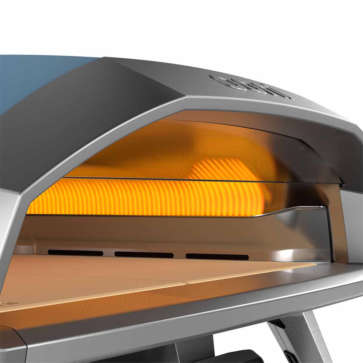 Ooni Koda 2 Pro Gas Pizzaofen, Detail seitliche Flamme