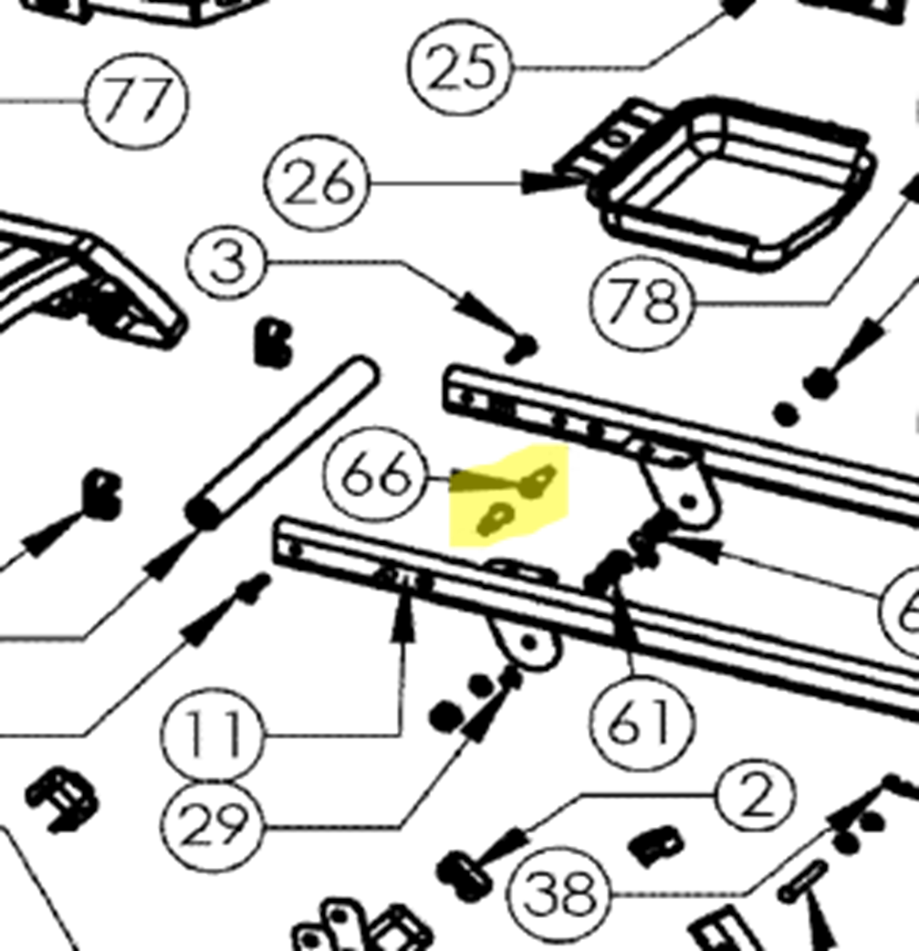 Napoleon Schraube Unterwagen PRO285X, TQ285X