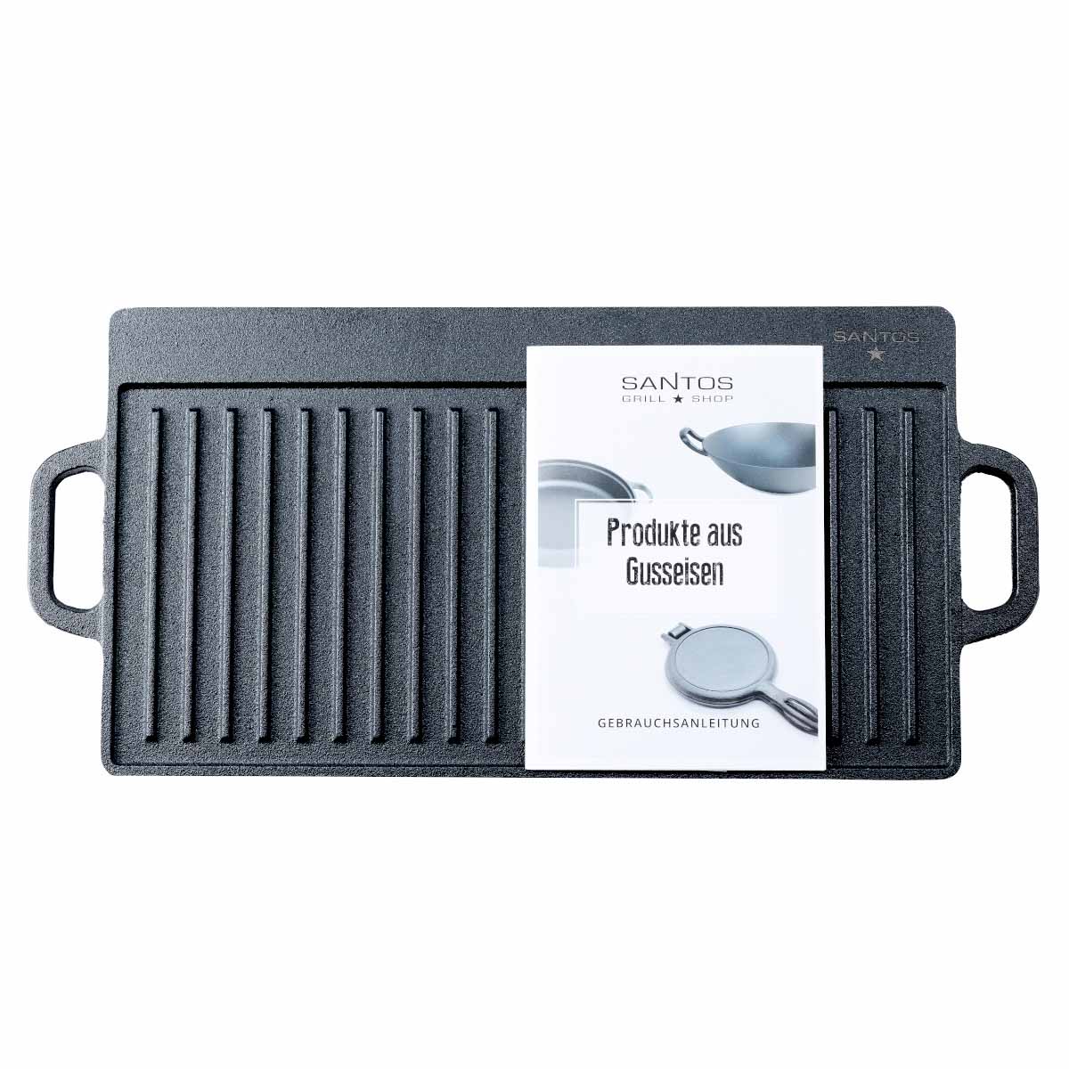 SANTOS Wende-Grillplatte Gusseisen SANTOS Wende-Grillplatte Gusseisen