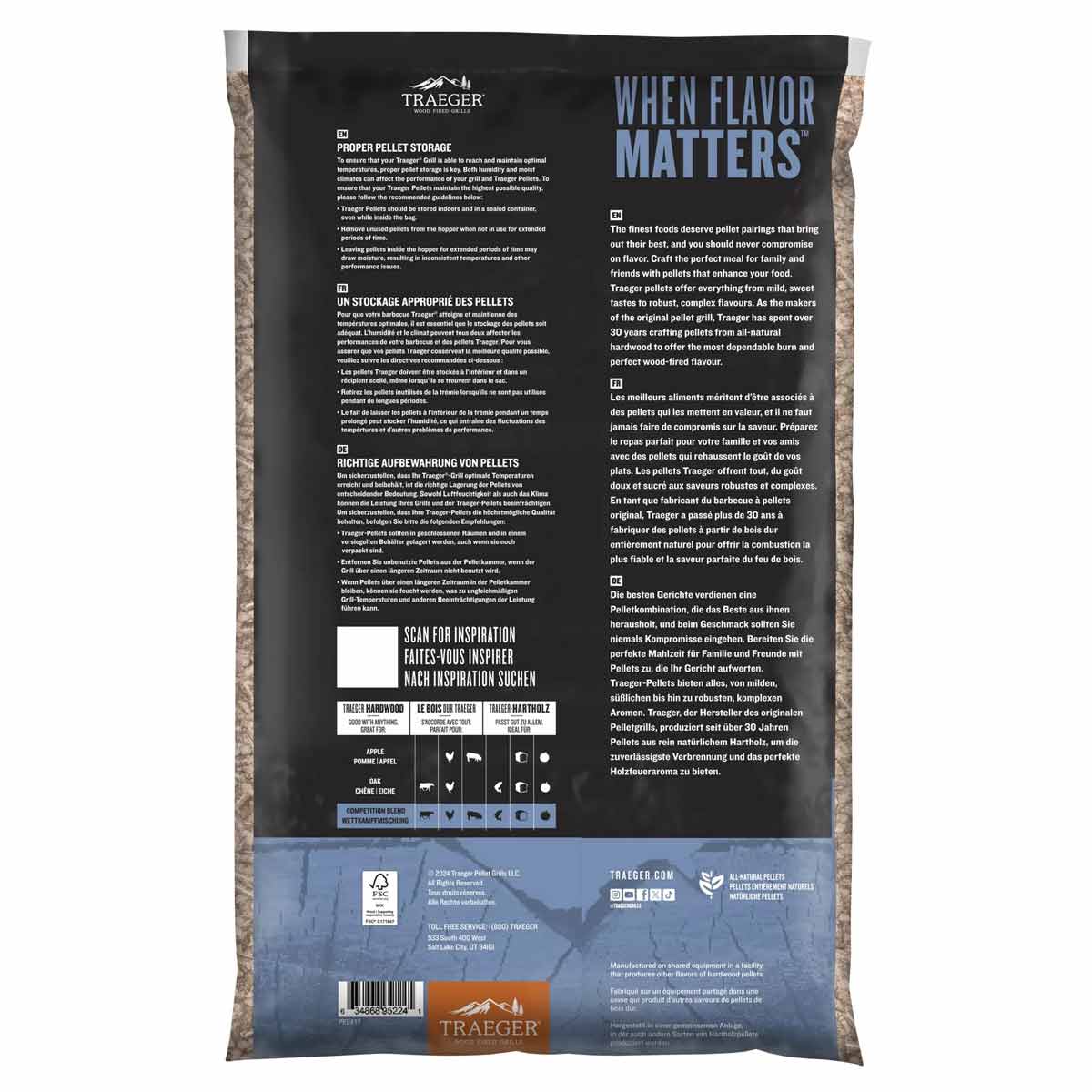 Traeger Competition Blend Hartholz-Pellets