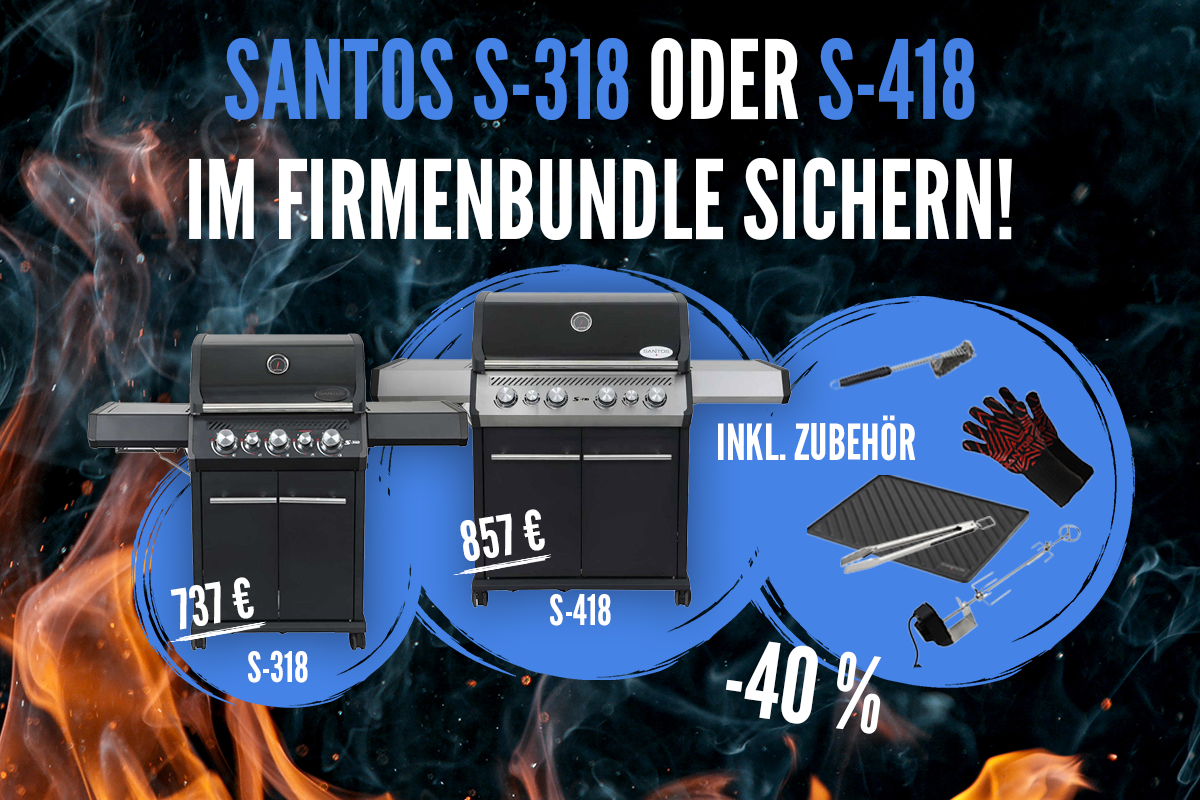 Sichert Euch jetzt den SANTOS S-318 oder S-418 im Firmenbundle!