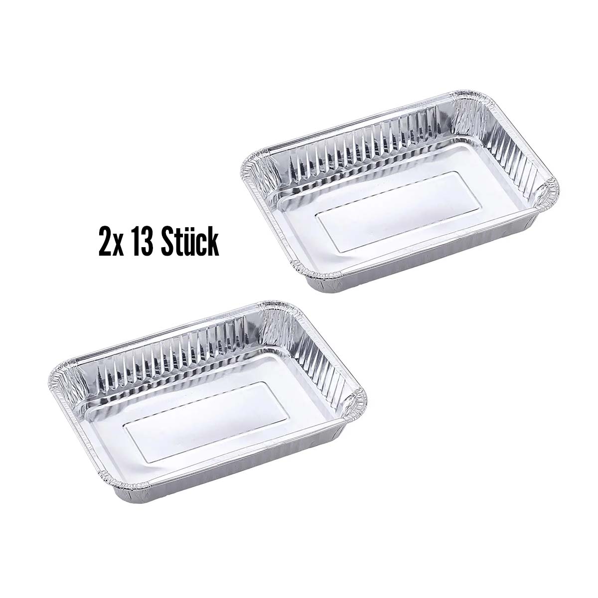 SANTOS Fettauffangschale für Weber & Broil King Baron, 2x 13er Set