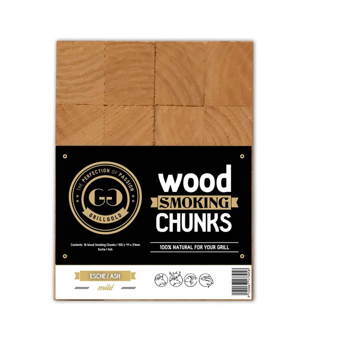 Grillgold Wood Smoking Chunks / Esche