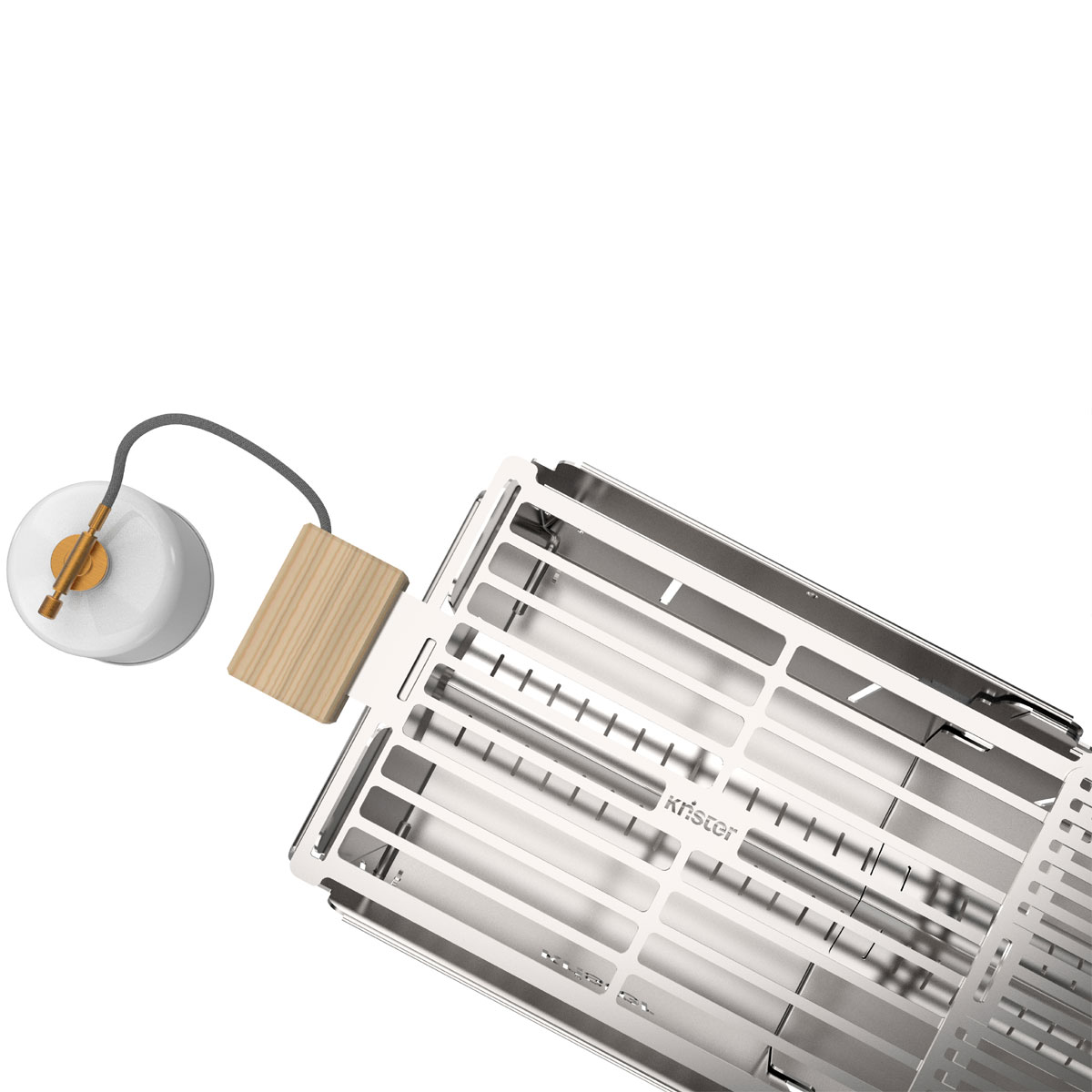 Knister Gasgrill Hero – tragbarer Dual Fuel Edelstahl-Grill Knister Gasgrill Hero – tragbarer Dual Fuel Edelstahl-Grill