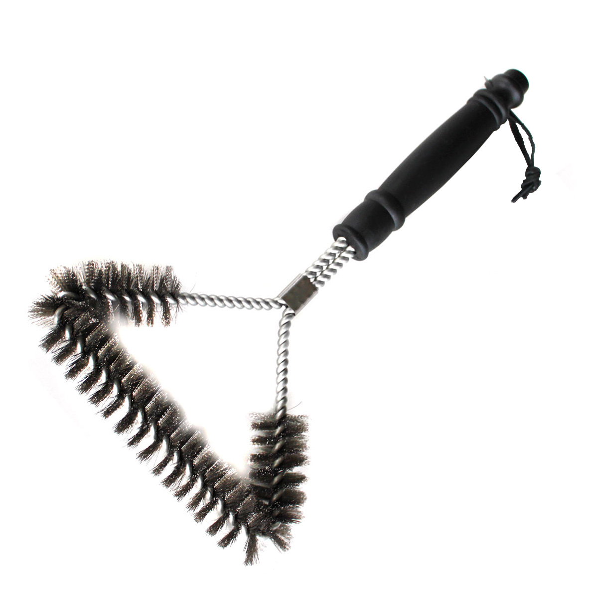 SANTOS Grillbürste 3-seitig Edelstahl 30 cm SANTOS Grillbürste 3-seitig Edelstahl 30 cm