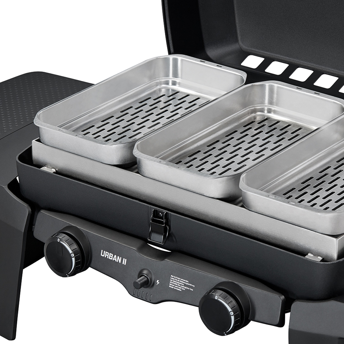Enders Edelstahl-Grillpfanne inkl. Schalen für Urban II- und Explorer II-Serie