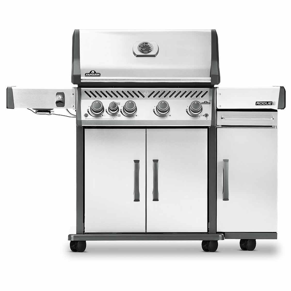 Napoleon Rogue Pro Seitenschrank, Edelstahl, rechts am Grill montiert