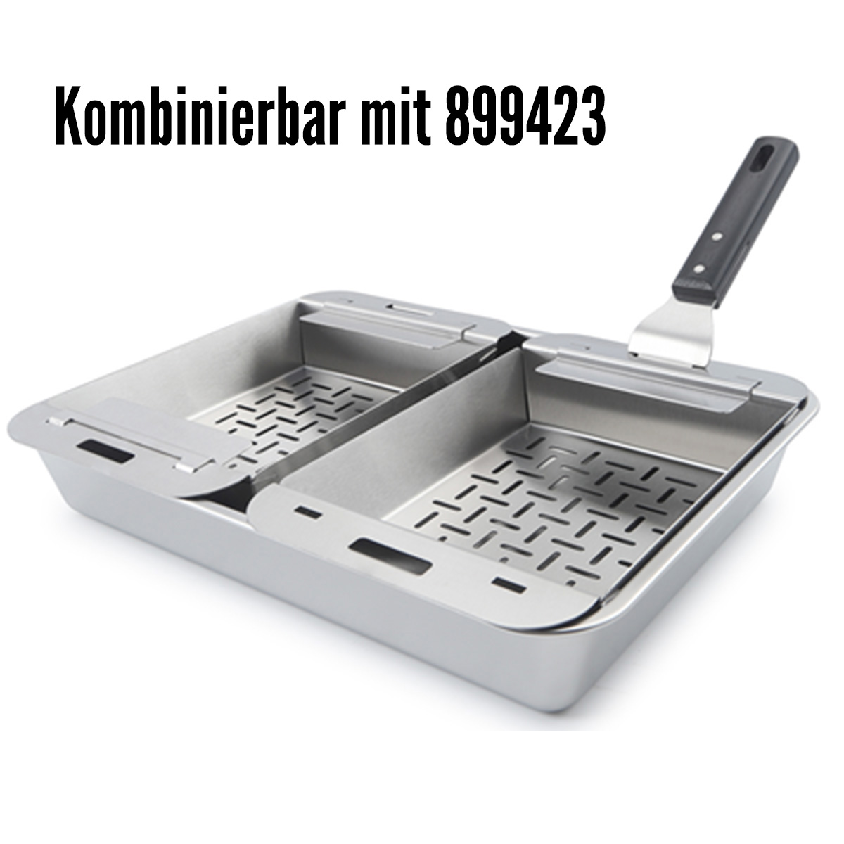 SANTOS Grillkorb-Set Edelstahl | stapelbar
