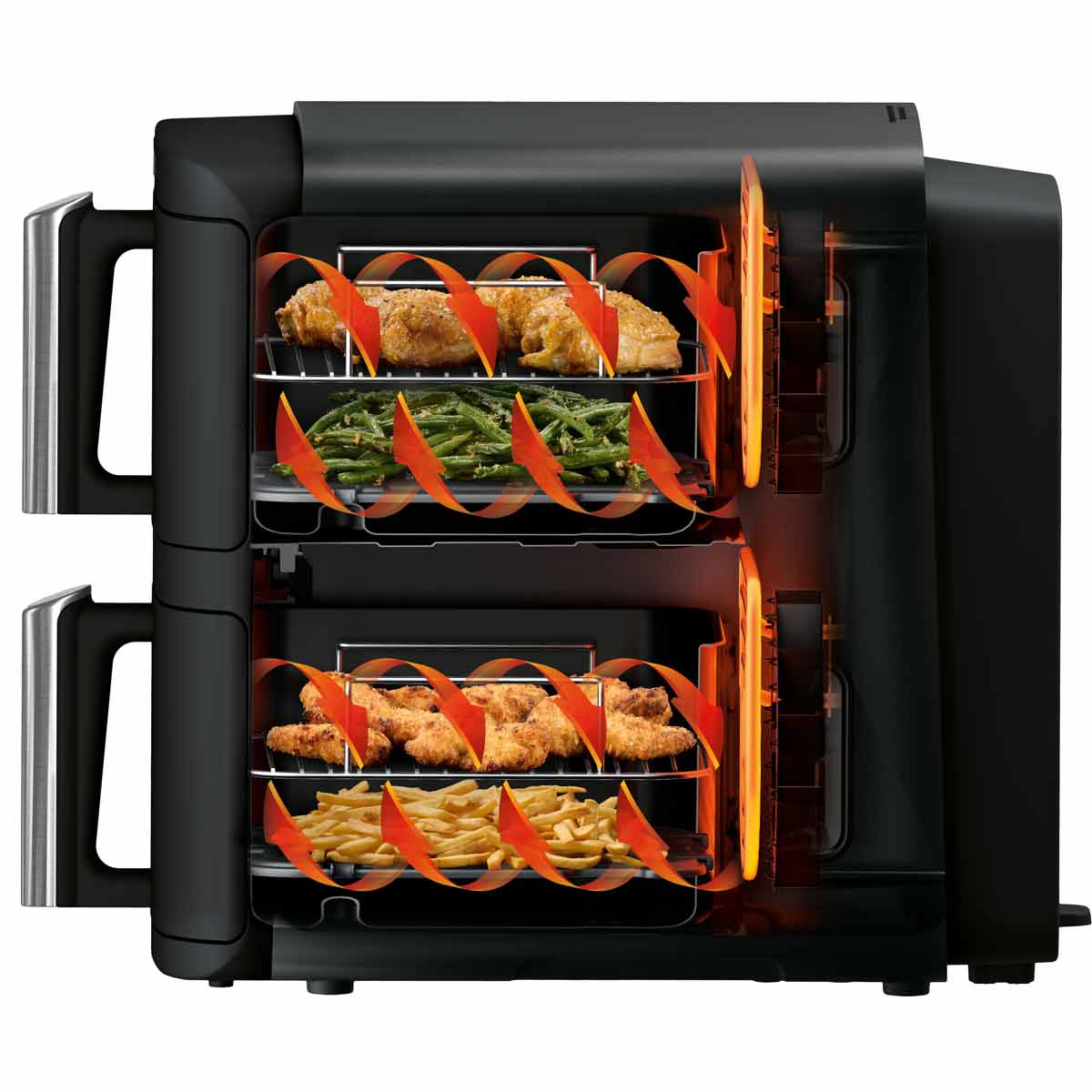 Ninja Double Stack 2‑Ebenen Heißluftfritteuse 7,6 L 