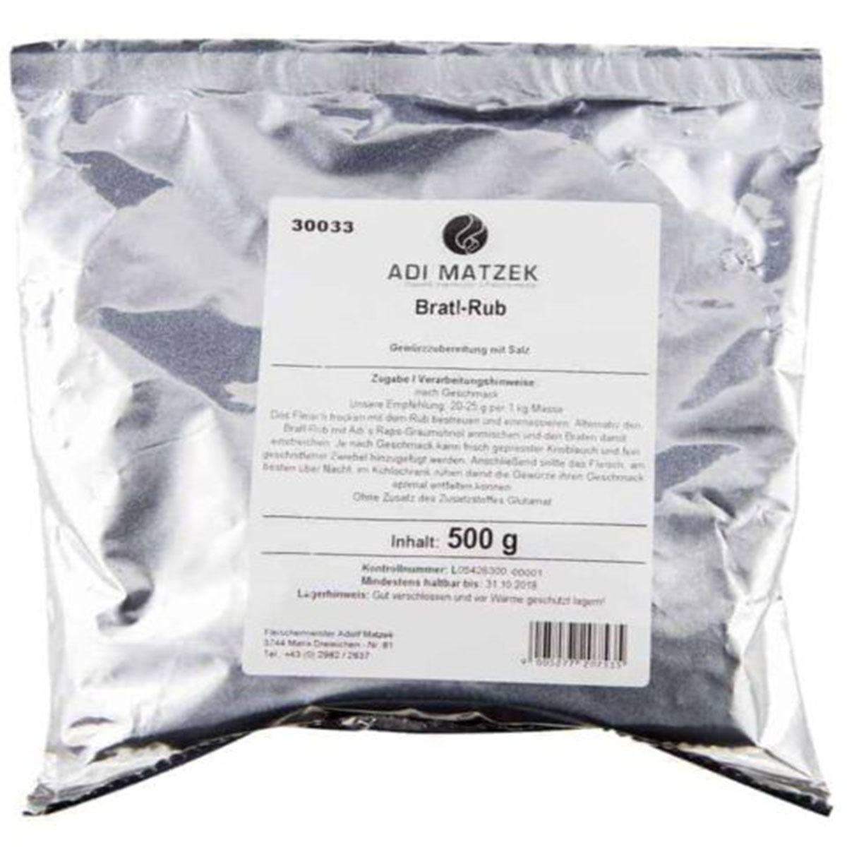 Adi Matzek | Grillwürzung Bratl-Rub | 500g