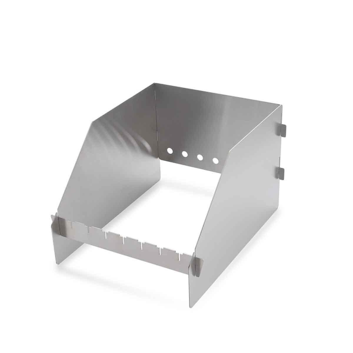 SANTOS Windschild für Seitenbrenner der SANTOS S-Serie & E-Serie mit XXL Spießen, Edelstahl SANTOS Windschild für Seitenbrenner der SANTOS S-Serie & E-Serie mit XXL Spießen, Edelstahl