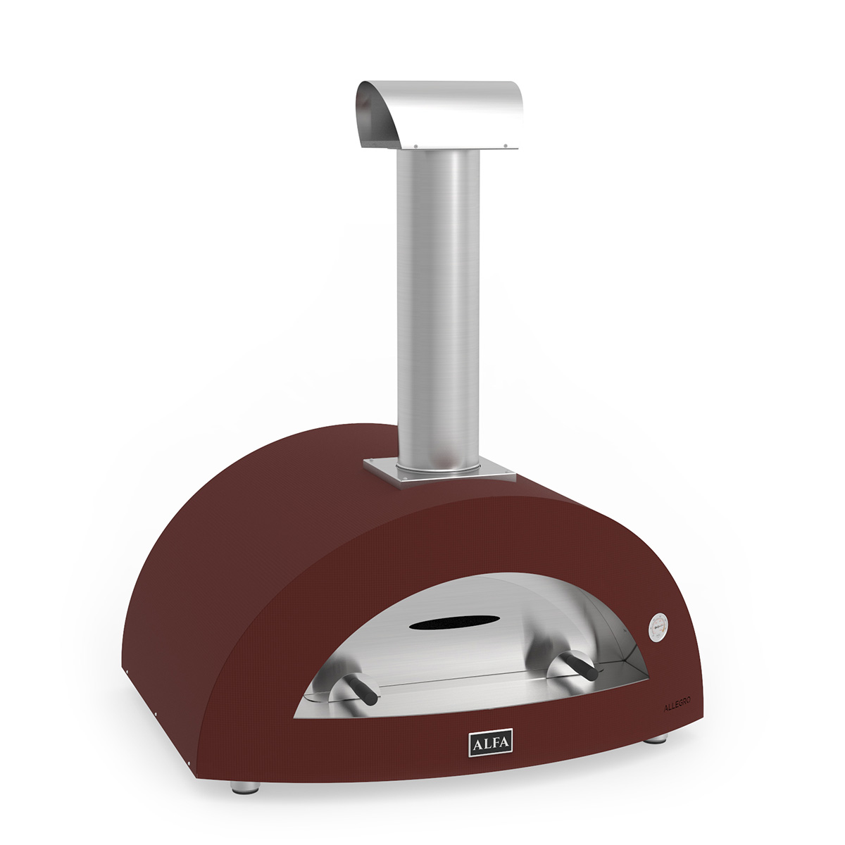 Alfa Forni Holz-Pizzaofen 5 Pizze Allegro Moderno Rot