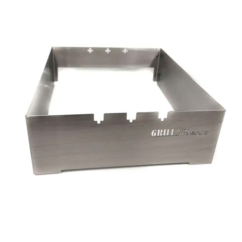 IR Seitenbrenner Windschutz - Mehrstufiges Gestell Für Grillplatte & Wok